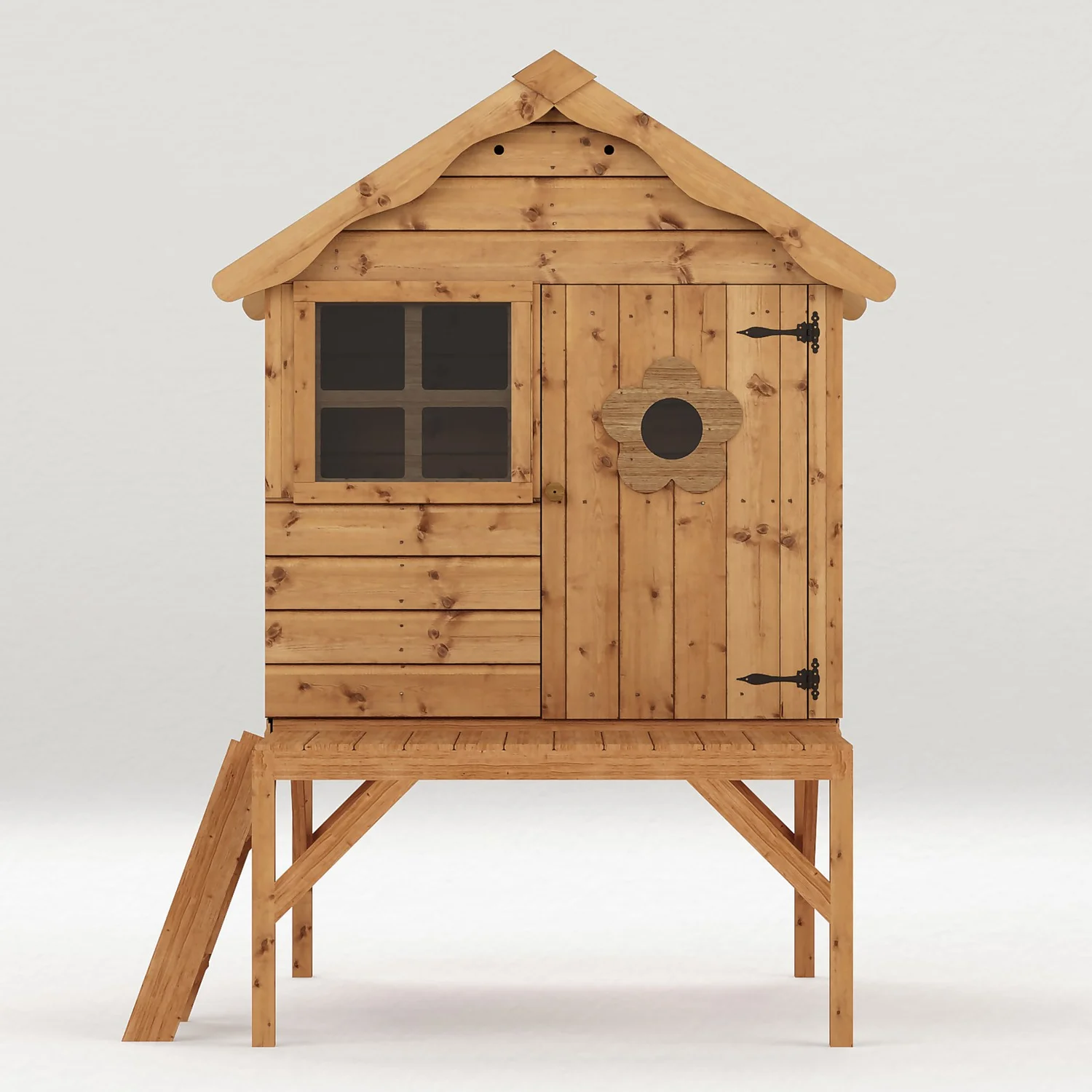 Mercia 4 X 7ft Snug Wooden Playhouse With Tower 3 Mercia 4 X 7ft Snug Wooden Playhouse With Tower - Image 3