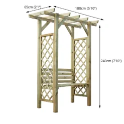 Mercia Pergola Seated Arbour 11 Mercia Pergola Seated Arbour -Garantia Store 12888303 1084884721489659
