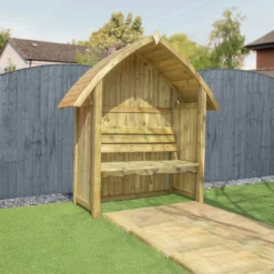 Mercia Arch Top Seated Arbour -Garantia Store 12888308 1264884537788928