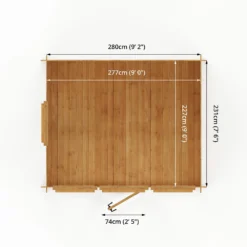 Mercia 3 X 2.5m 19mm Log Cabin (Installed) -Garantia Store 12888464 1895023719236643