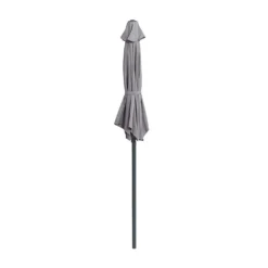 None 2.1m Crank & Tilt Parasol Light Grey - Dia. 38mm -Garantia Store 12888557 1054843673613402
