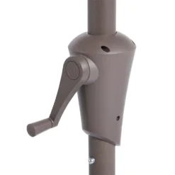 None 2.1m Crank & Tilt Parasol Natural - Dia. 38mm -Garantia Store 12888558 2064843673563581