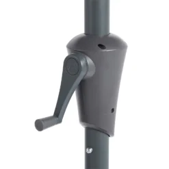 None 2.1m Crank & Tilt Parasol Dark Grey - Dia. 38mm -Garantia Store 12888560 1804843674218079