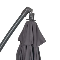 3m Overhanging Parasol - Dark Grey -Garantia Store 12888567 1604966185535941
