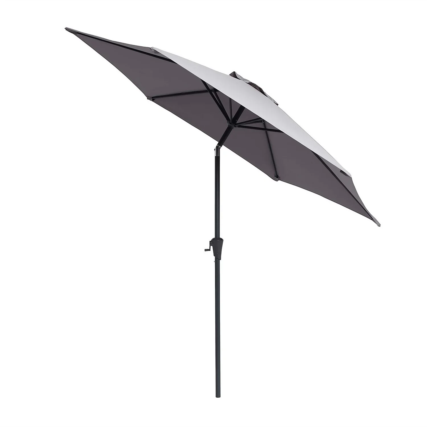 None 2.7m Crank & Tilt Parasol Light Grey - Dia. 38mm 2 None 2.7m Crank & Tilt Parasol Light Grey - Dia. 38mm - Image 2