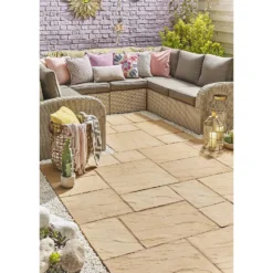 Stylish Stone Chantry Paving Patio Kit 10.22 Sqm Gold 13 Stylish Stone Chantry Paving Patio Kit 10.22 Sqm Gold -Garantia Store 12891100 6874843737849669