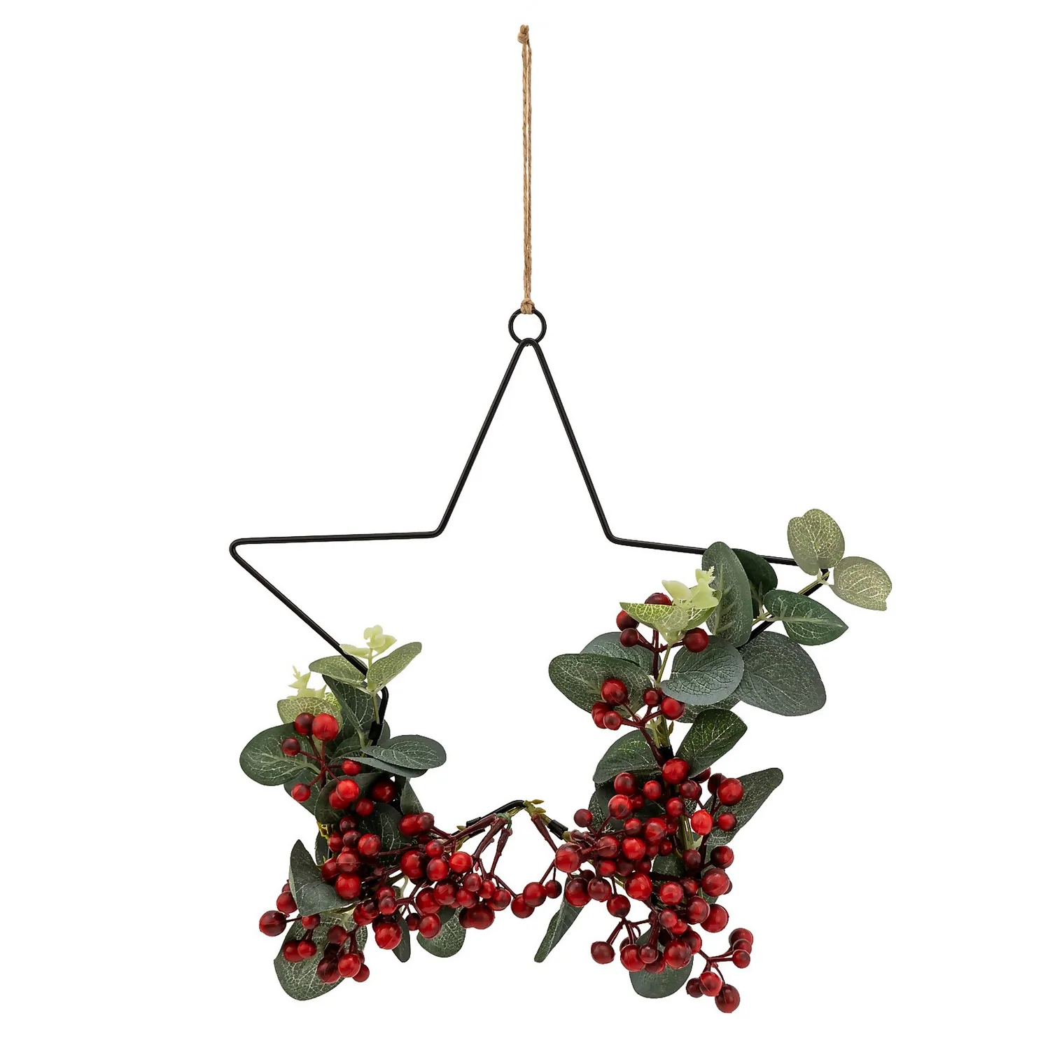 Hanging Star With Foliage And Berries 1 Hanging Star With Foliage And Berries