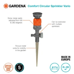 Gardena Comfort Circular Sprinkler Vario Spike 9 Gardena Comfort Circular Sprinkler Vario Spike -Garantia Store 13043404 1015060198431329