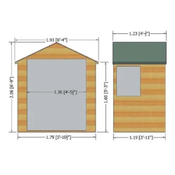 Shire Shed Bute Shiplap Apex 4x6 -Garantia Store 13082807 5314862497334922