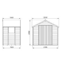 Forest Overlap Dip Treated 7x5ft Apex Shed - Double Door 16 Forest Overlap Dip Treated 7x5ft Apex Shed - Double Door -Garantia Store 13129475 4504953458980752