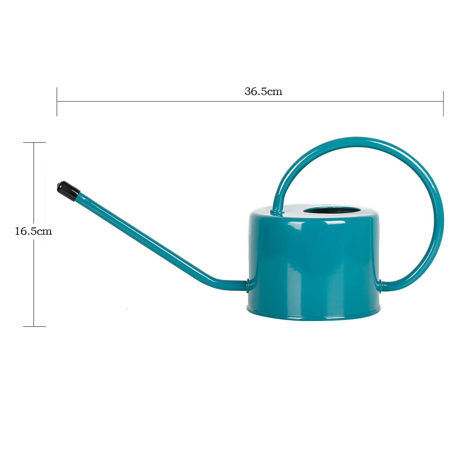 Homebase Metal Watering Can 1L - Teal 3 Homebase Metal Watering Can 1L - Teal - Image 3
