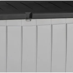 Keter Ace Outdoor Garden Storage Box 124 X 55 X 62.5 Cm - Grey And Black -Garantia Store 13432924 1444947994665603