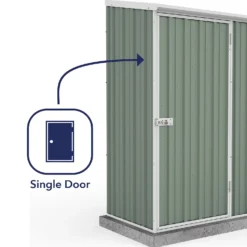 Absco 5 X 3ft Space Saver Metal Pent Shed - Green 12 Absco 5 X 3ft Space Saver Metal Pent Shed - Green -Garantia Store 13440828 1604929164292885