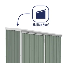 Absco 5 X 3ft Space Saver Metal Pent Shed - Green 11 Absco 5 X 3ft Space Saver Metal Pent Shed - Green -Garantia Store 13440828 3484929164219292