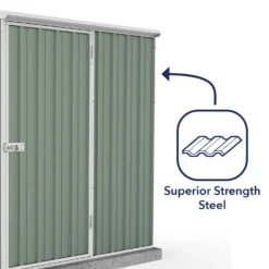 Absco 5 X 3ft Space Saver Metal Pent Shed - Green 14 Absco 5 X 3ft Space Saver Metal Pent Shed - Green -Garantia Store 13440828 4804929164412816