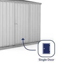 Absco 7.5 X 5ft Space Saver Metal Pent Shed - Zinc 12 Absco 7.5 X 5ft Space Saver Metal Pent Shed - Zinc -Garantia Store 13440831 7744929185711439