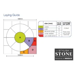 Stylish Stone Chantry Circle Paving Kit 1.5m Graphite -Garantia Store 13452042 5264935551728146