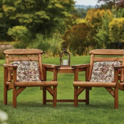 Anchor Fast FSC Weydale Rustic Alcove Garden Seat -Garantia Store 13452072 9954929385042617