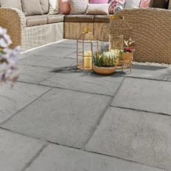 Stylish Stone Chantry Paving 300x300mm Graphite - Full Pack -Garantia Store 13452073 2124935333804855