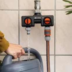 GARDENA Twin-Tap Hose Pipe Connector -Garantia Store 13489627 8904920780813120