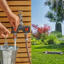 GARDENA Twin-Tap Hose Pipe Connector -Garantia Store 13489627 9874920780869931