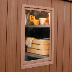 Keter Darwin Outdoor Apex Garden Storage Shed 6ft X 6ft - Brown -Garantia Store 13492315 1185036180577576