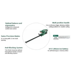 Bosch EasyHedgeCut 18-45 Hedge Trimmer -Garantia Store 13496928 1884961768712855