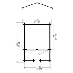 Shire 7 X 7ft Maulden Log Cabin - Including Installation -Garantia Store 13505217 1714931993564877