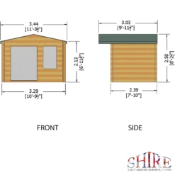 Shire 11 X 8ft Berryfield Log Cabin - Including Installation 11 Shire 11 X 8ft Berryfield Log Cabin - Including Installation -Garantia Store 13505218 1824936849496271