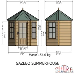 Shire 6 X 6ft Gazebo Summerhouse - Including Installation -Garantia Store 13505304 6504931992140156