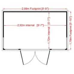 Shire 10 X 6ft Orchid Double Door Summerhouse -Garantia Store 13505319 7964931996537301