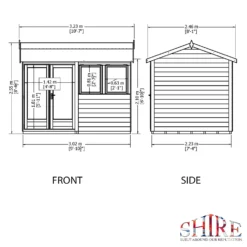 Shire 10 X 7ft Double Door Garden Office - Including Installation 11 Shire 10 X 7ft Double Door Garden Office - Including Installation -Garantia Store 13505325 1054931199963339