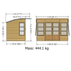 Shire 10 X 6ft Orchid Double Door Summerhouse - Including Installation -Garantia Store 13505329 1794931994658269