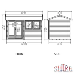 Shire 12 X 7ft Double Door Garden Office -Garantia Store 13505330 1004931199974337