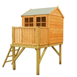 Shire 6 X 4ft Bunny And Platform Kids Wooden Playhouse -Garantia Store 13505339 2004931994752958