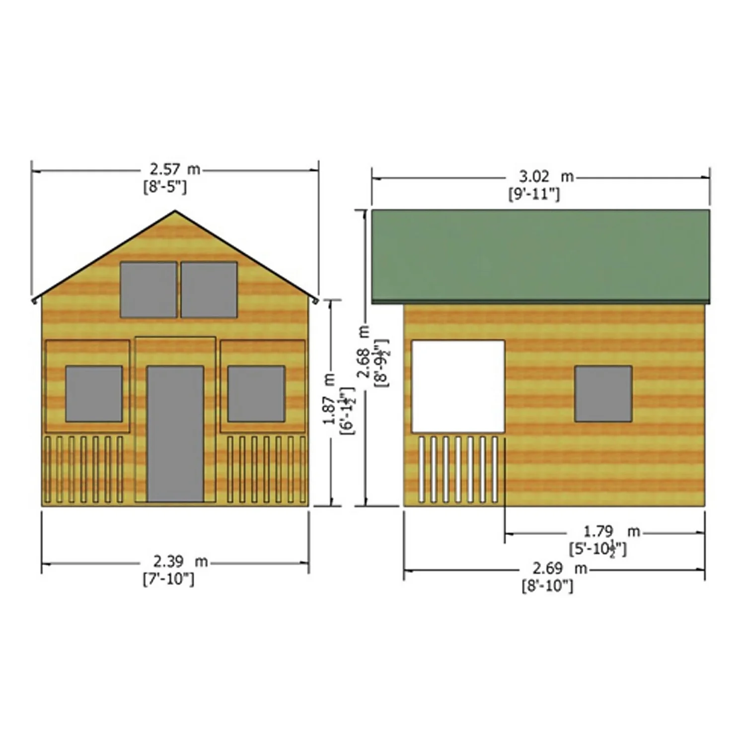 Shire 8 X 10ft Lodge Kids Wooden Playhouse - Including Installation 4 Shire 8 X 10ft Lodge Kids Wooden Playhouse - Including Installation - Image 4
