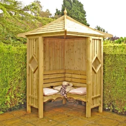 Shire 5x5 Corner Garden Arbour 10 Shire 5x5 Corner Garden Arbour -Garantia Store 13508668 1614932698211897