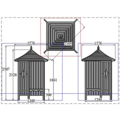 Shire 5x5 Corner Garden Arbour 9 Shire 5x5 Corner Garden Arbour -Garantia Store 13508668 3664932698170095