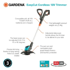 GARDENA EasyCut Cordless 18V Grass Trimmer 10 GARDENA EasyCut Cordless 18V Grass Trimmer -Garantia Store 13524830 8114936346365854
