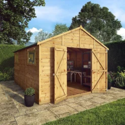 Mercia 14ft X 10ft Premium Shiplap Modular Workshop Shed - Including Installation -Garantia Store 13555755 1074949337172656