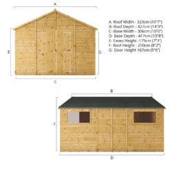 Mercia 14ft X 10ft Premium Shiplap Modular Workshop Shed - Including Installation -Garantia Store 13555755 6864949337046272