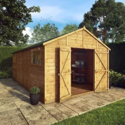 Mercia 18ft X 10ft Premium Shiplap Modular Workshop Shed - Including Installation 18 Mercia 18ft X 10ft Premium Shiplap Modular Workshop Shed - Including Installation -Garantia Store 13555759 1114949336059266