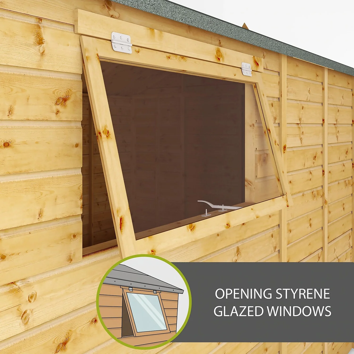 Mercia 18ft X 10ft Premium Shiplap Modular Workshop Shed - Including Installation 3 Mercia 18ft X 10ft Premium Shiplap Modular Workshop Shed - Including Installation - Image 3