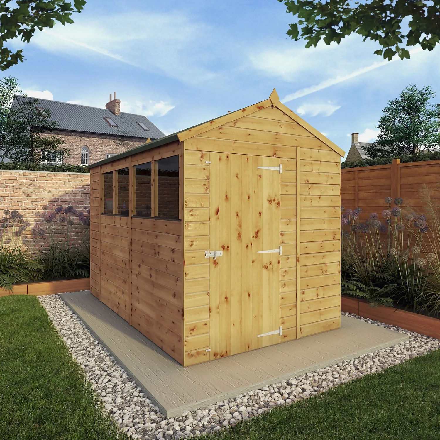 Mercia 10ft X 6ft Premium Shiplap Apex Shed 2 Mercia 10ft X 6ft Premium Shiplap Apex Shed - Image 2