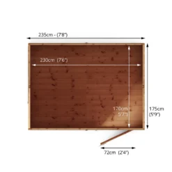 Mercia 8ft X 6ft Premium Shiplap Reverse Apex Shed -Garantia Store 13555780 3054949332973412