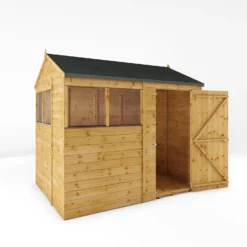 Mercia 8ft X 6ft Premium Shiplap Reverse Apex Shed -Garantia Store 13555780 5034949333118399