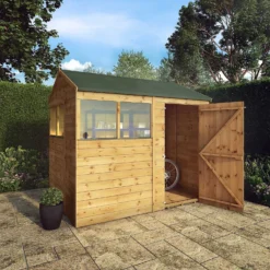 Mercia 8ft X 6ft Premium Shiplap Reverse Apex Shed -Garantia Store 13555780 7414949333054658