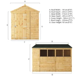 Mercia 10ft X 6ft Premium Shiplap Apex Shed - Including Installation -Garantia Store 13555784 1294949337809076