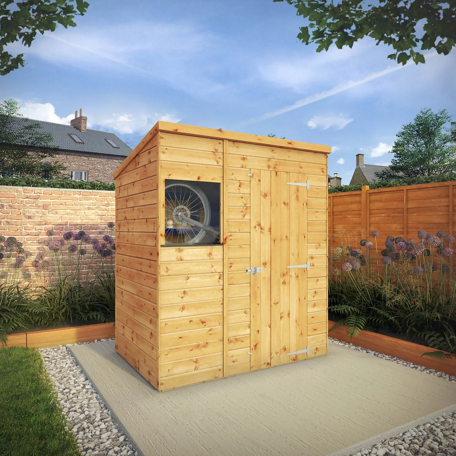 Mercia 6ft X 4ft Premium Shiplap Pent Shed 2 Mercia 6ft X 4ft Premium Shiplap Pent Shed - Image 2
