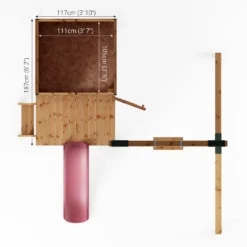 Mercia 4ft X 4ft Snug Wooden Playhouse With Tower - Installation Included 19 Mercia 4ft X 4ft Snug Wooden Playhouse With Tower - Installation Included -Garantia Store 13555805 4235027846390181